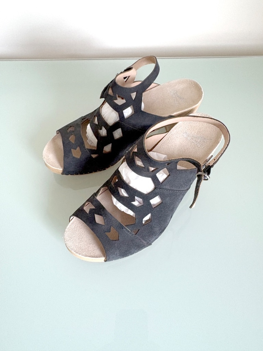 Dansko Oralee sandals black suede